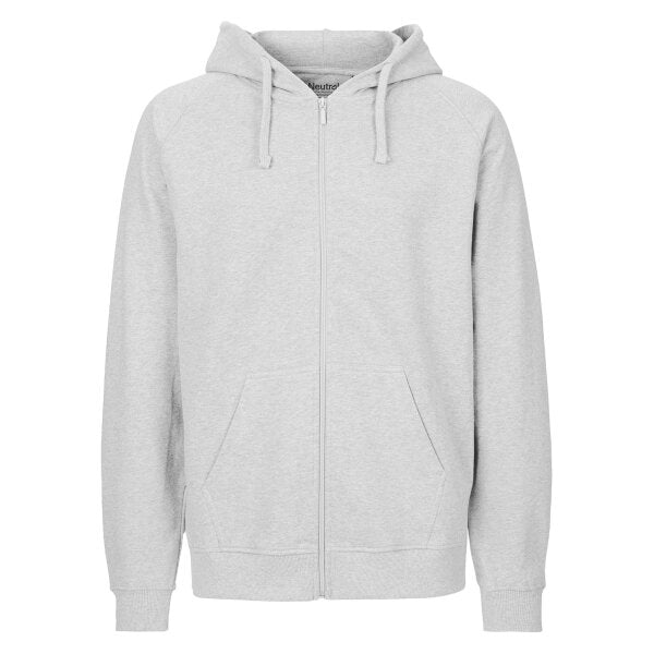 Herren Kapuzen Sweatjacke Bio-Baumwolle Reißverschluss bequeme warme normale Passform