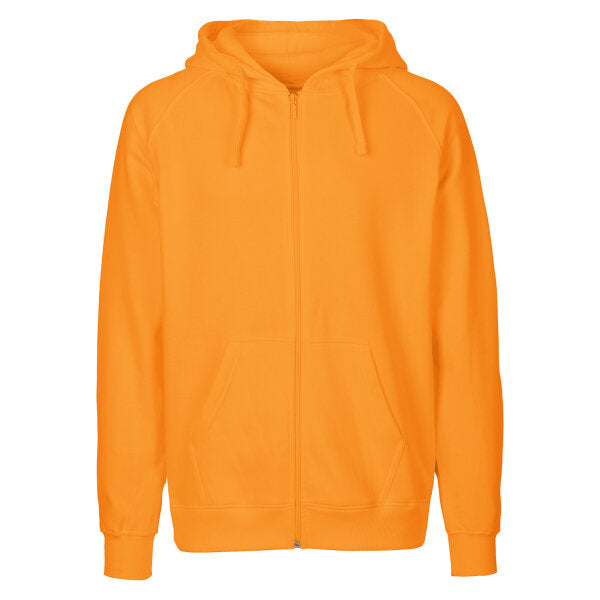 Herren Kapuzen Sweatjacke Bio-Baumwolle Reißverschluss bequeme warme normale Passform