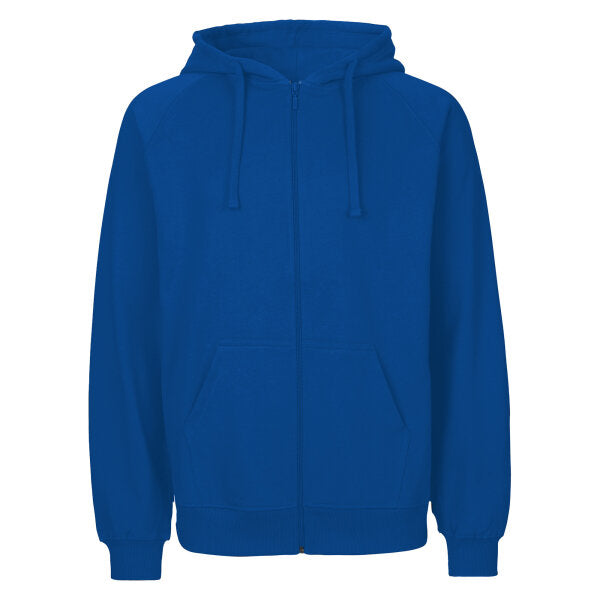 Herren Kapuzen Sweatjacke Bio-Baumwolle Reißverschluss bequeme warme normale Passform