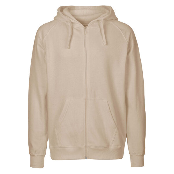 Herren Kapuzen Sweatjacke Bio-Baumwolle Reißverschluss bequeme warme normale Passform