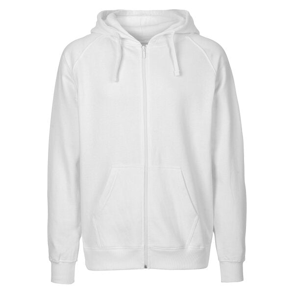 Herren Kapuzen Sweatjacke Bio-Baumwolle Reißverschluss bequeme warme normale Passform