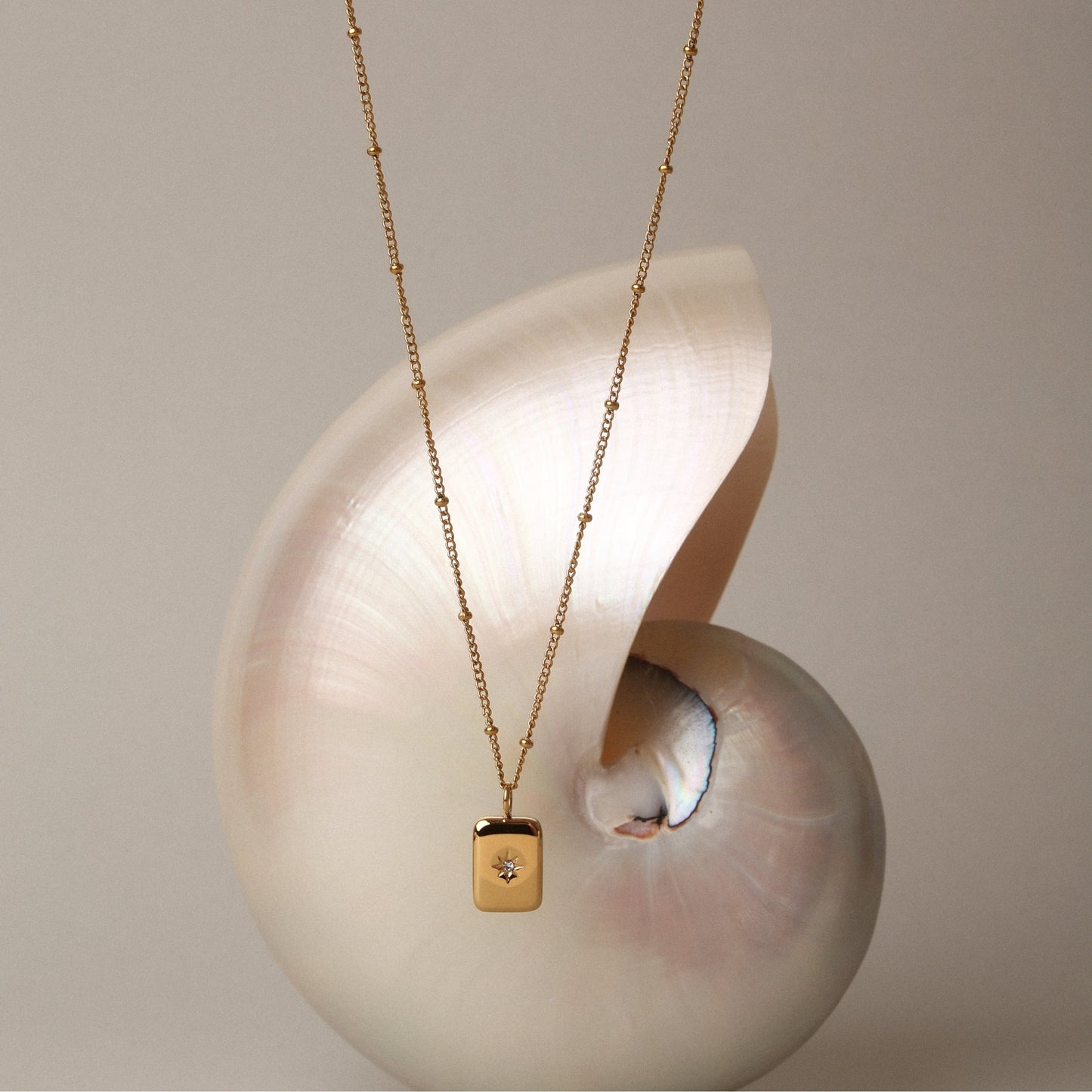 Damen Halskette Gold Zirkonia Anhänger verstellbar wasserfest hypoallergen Edelstahl Schmuck