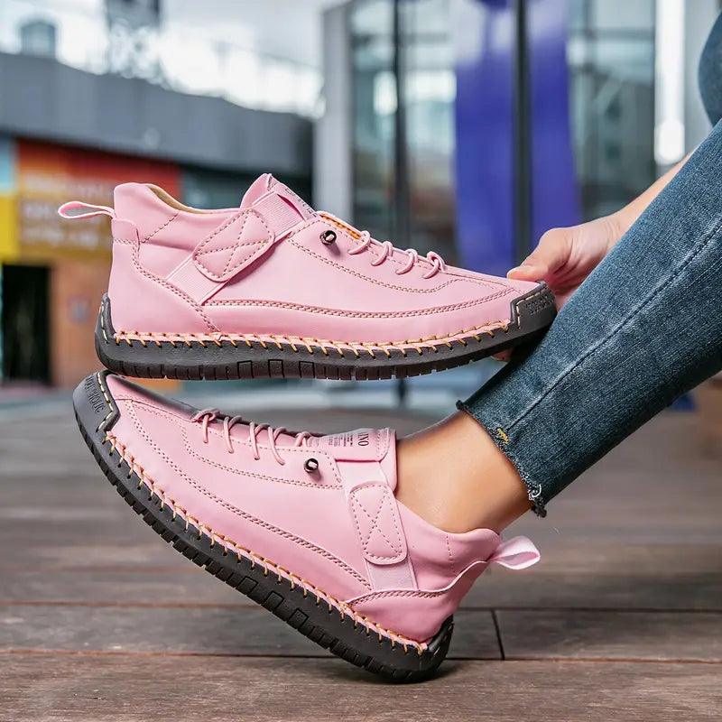 Damen Sneakers rutschfest elastische Einsätze Slip-On