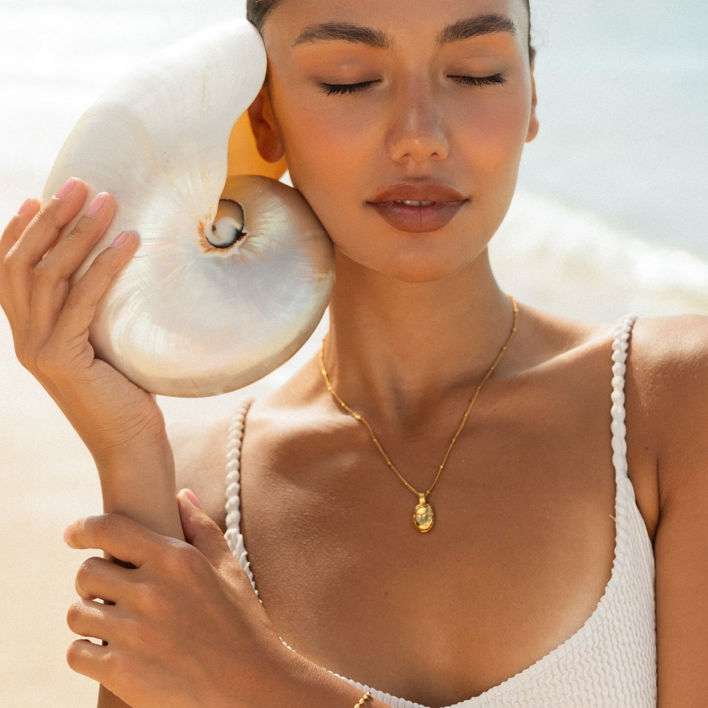 Damen Halskette Gold Skarabäus Anhänger mit grünem Zirkonia Edelstahl wasserfest Schmuck  Produktbeschreibung:
