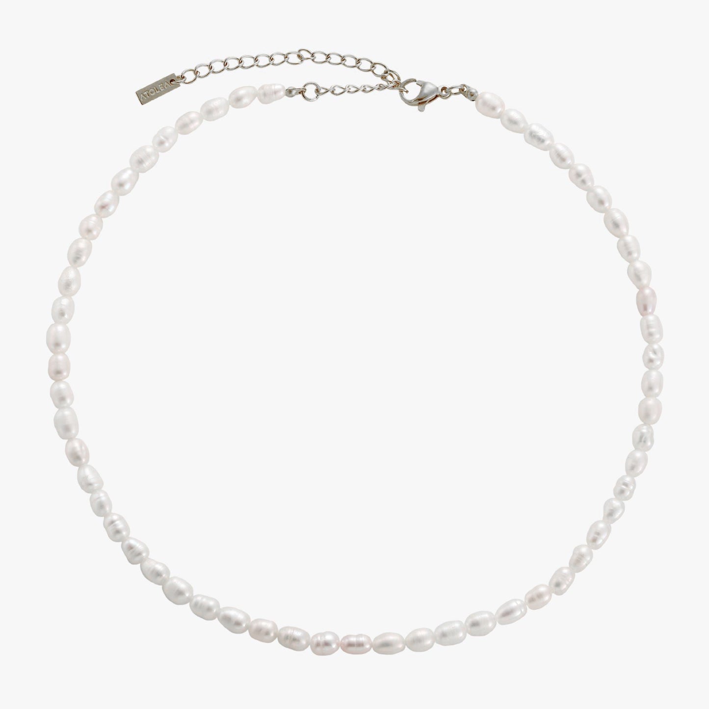 Damen Perlen Choker Gold mit echten Süßwasserperlen Edelstahl wasserfest verstellbare Halskette