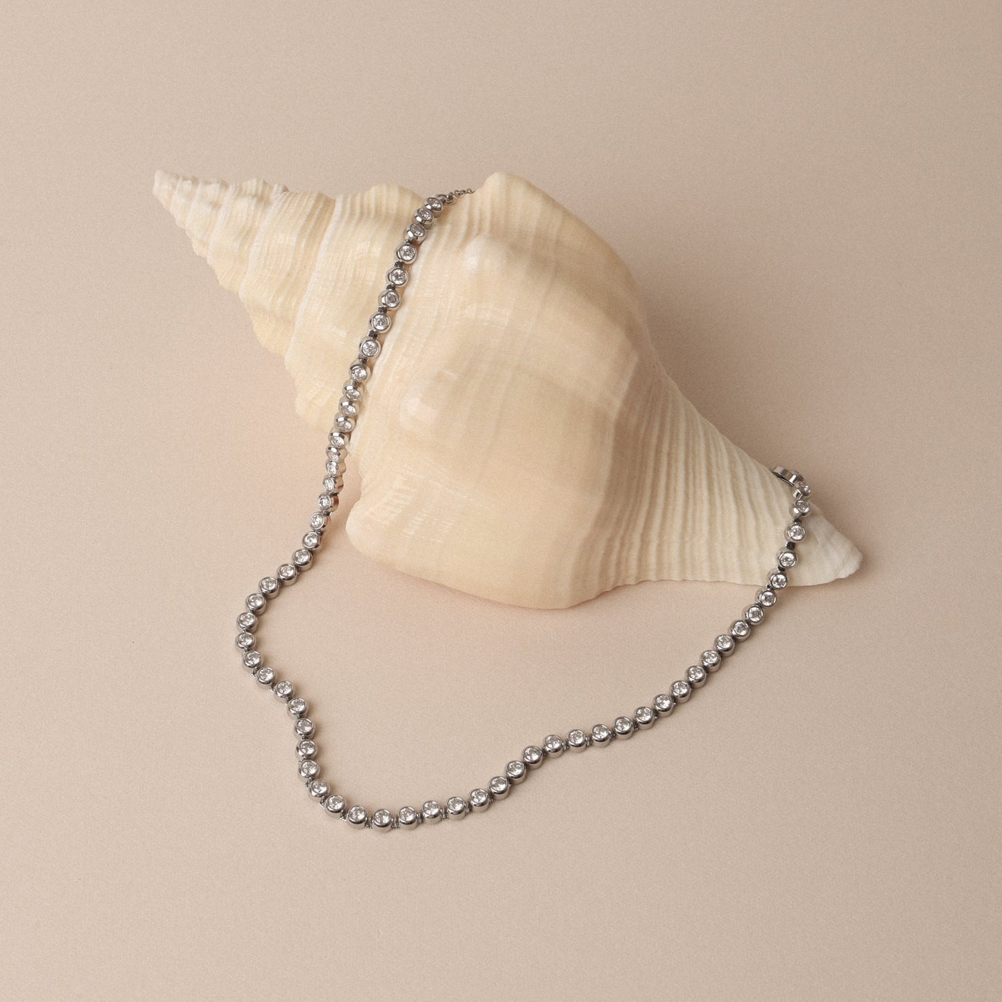 Damen Kette mit Schildkröte und Perlmutt Anhänger wasserfest