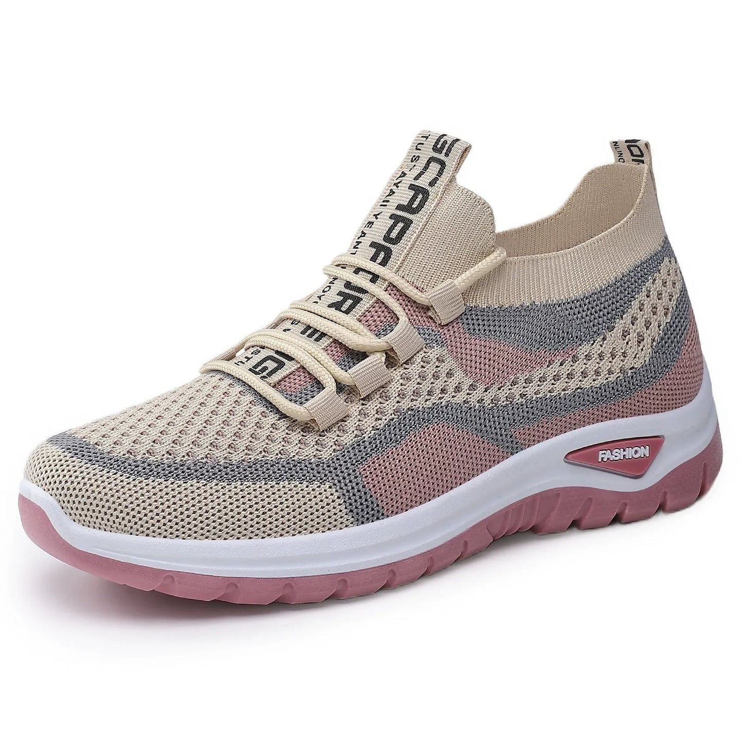 Damen Sneakers Schnürung rutschfest atmungsaktiv leicht bequem