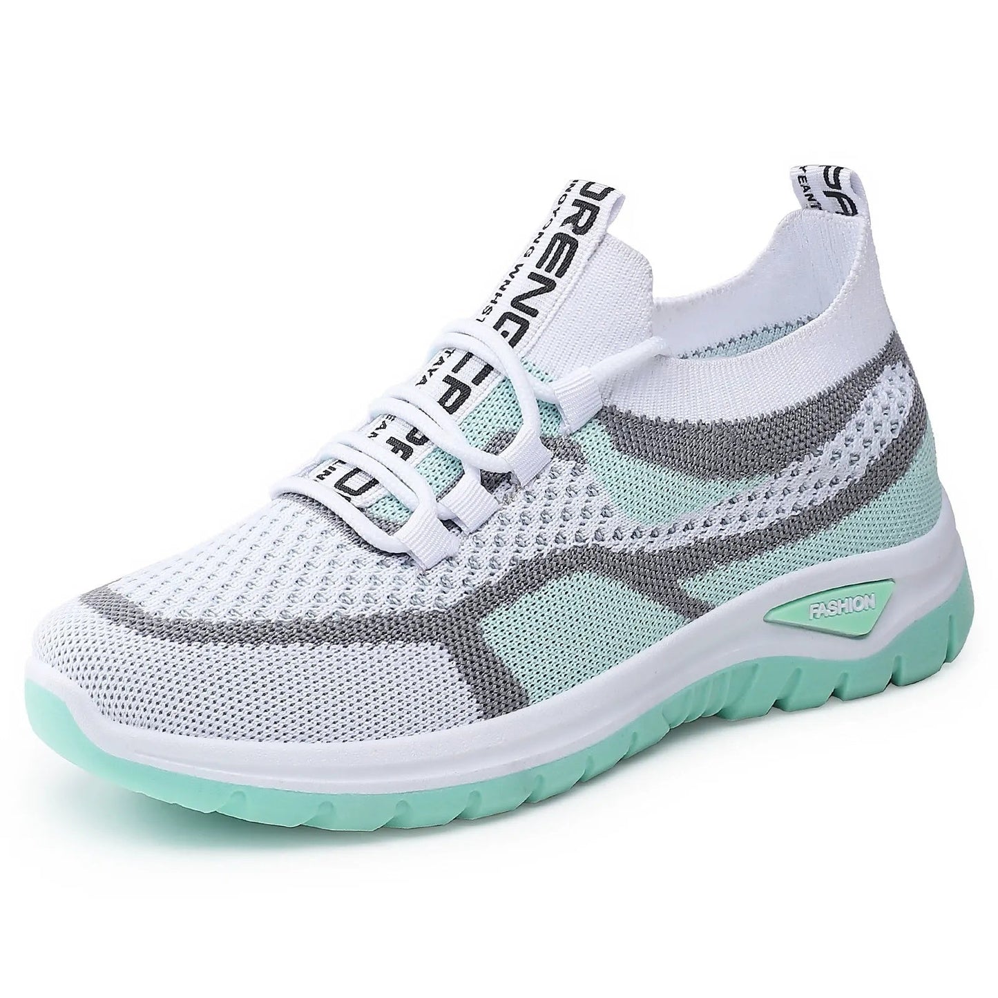 Damen Sneakers Schnürung rutschfest atmungsaktiv leicht bequem