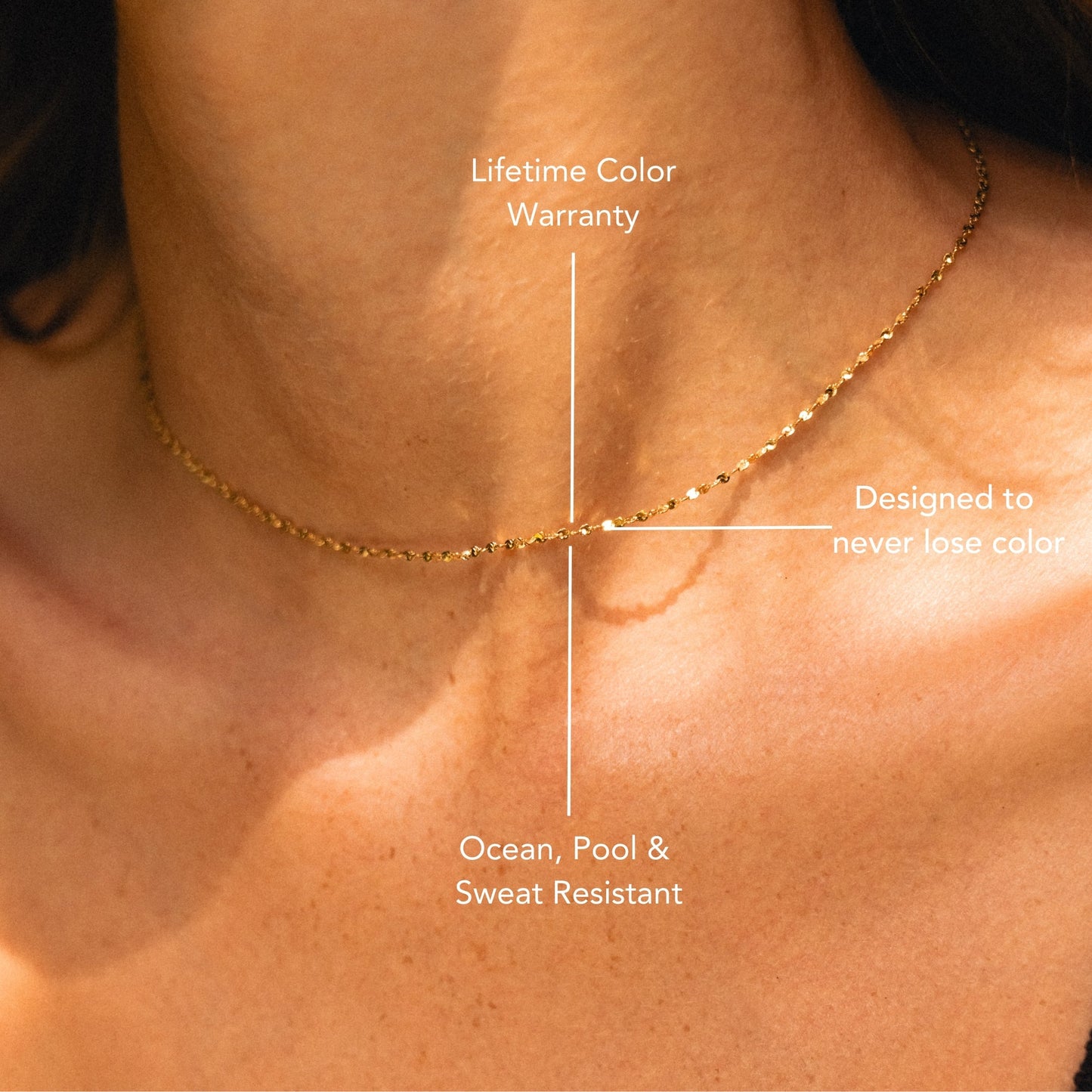 amen Choker Halskette mit gedrehter Kettenstruktur aus Edelstahl