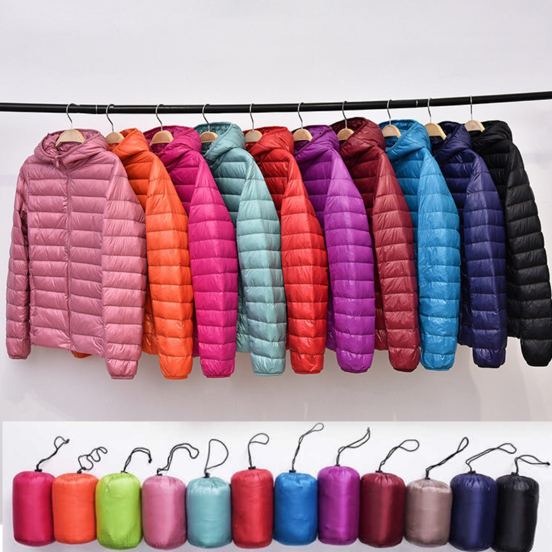 Herren Jacke wasserdicht Übergangsjacke Daunen Baumwollmischung plissiert leichte Outdoor Jacke Multifunktionstaschen Regular Fit