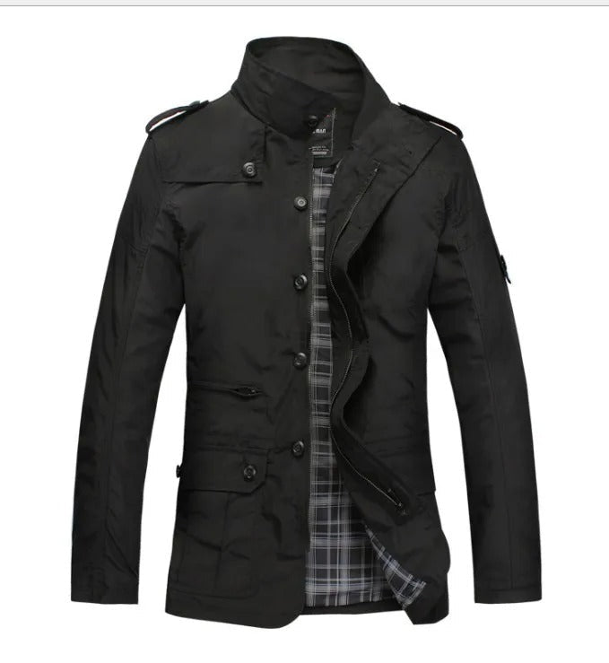 Herren Jacke Regular Fit Winddicht Leicht Atmungsaktiv Elegant Alltag Outdoor Reisen
