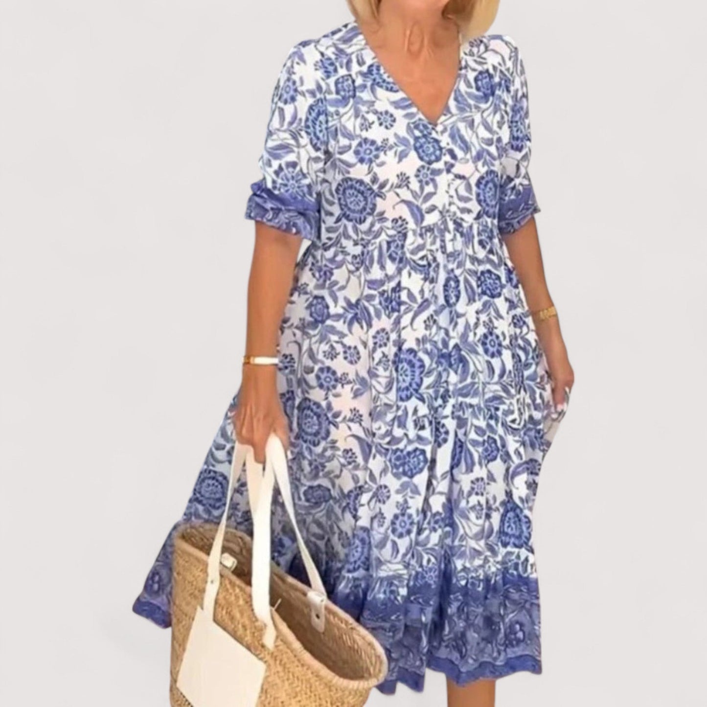Damen Sommerkleid locker Passform leicht atmungsaktiv vielseitig bequem