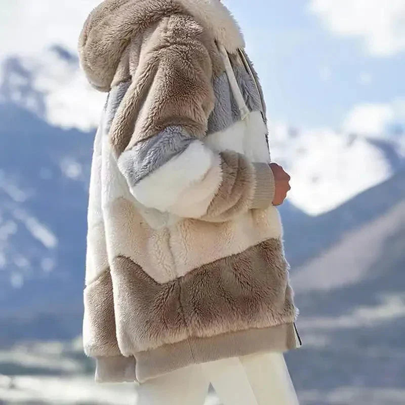 Damen Leichtjacke einfarbig windabweisend leicht gefüttert Kapuze Reißverschluss Regular Fit Übergangsjacke
