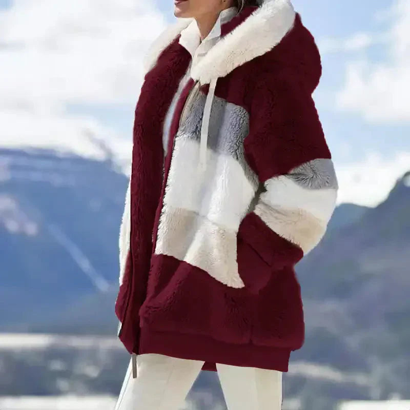 Damen Leichtjacke einfarbig windabweisend leicht gefüttert Kapuze Reißverschluss Regular Fit Übergangsjacke