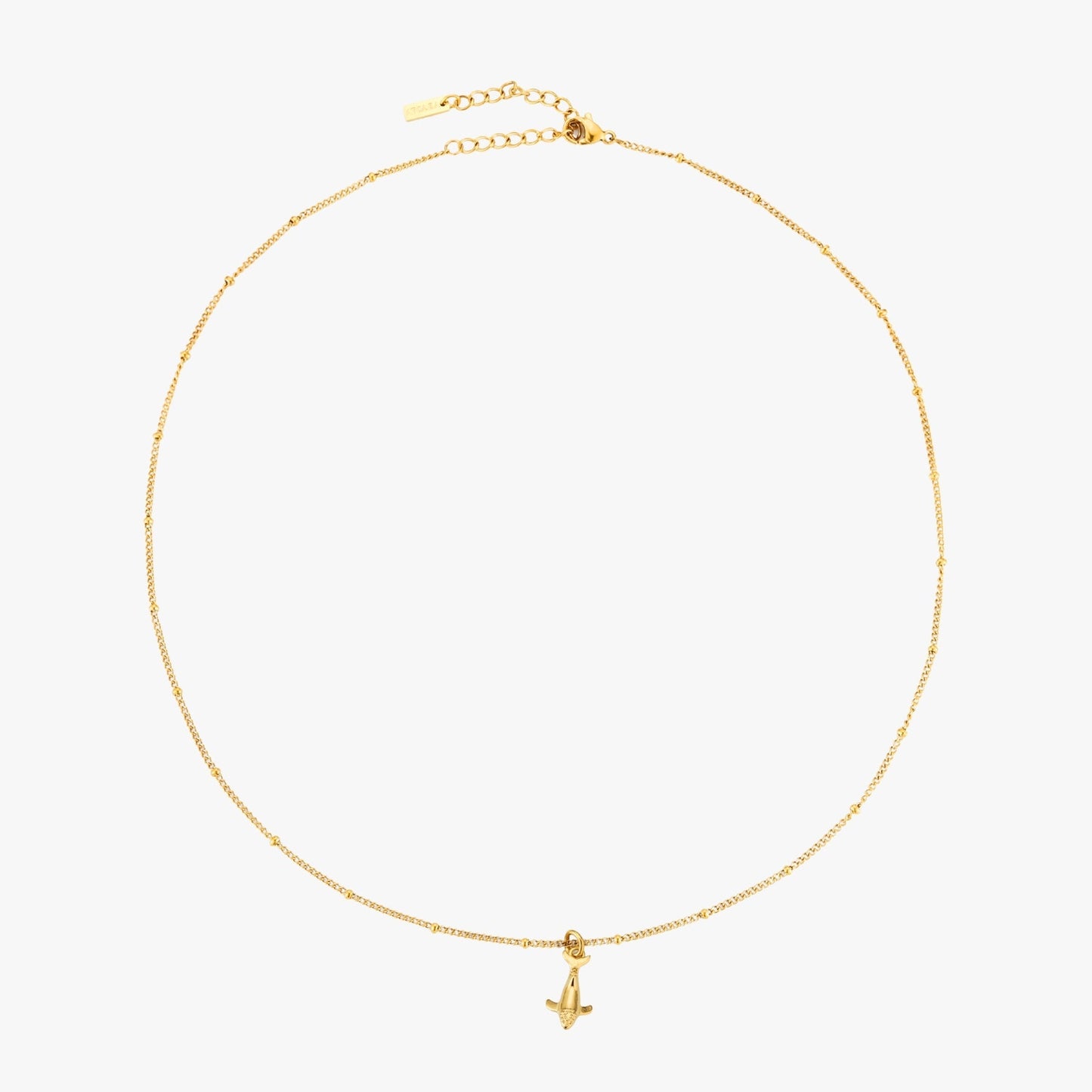 Damen Halskette Gold Wal Anhänger Edelstahl wasserfest maritime Schmuckkette