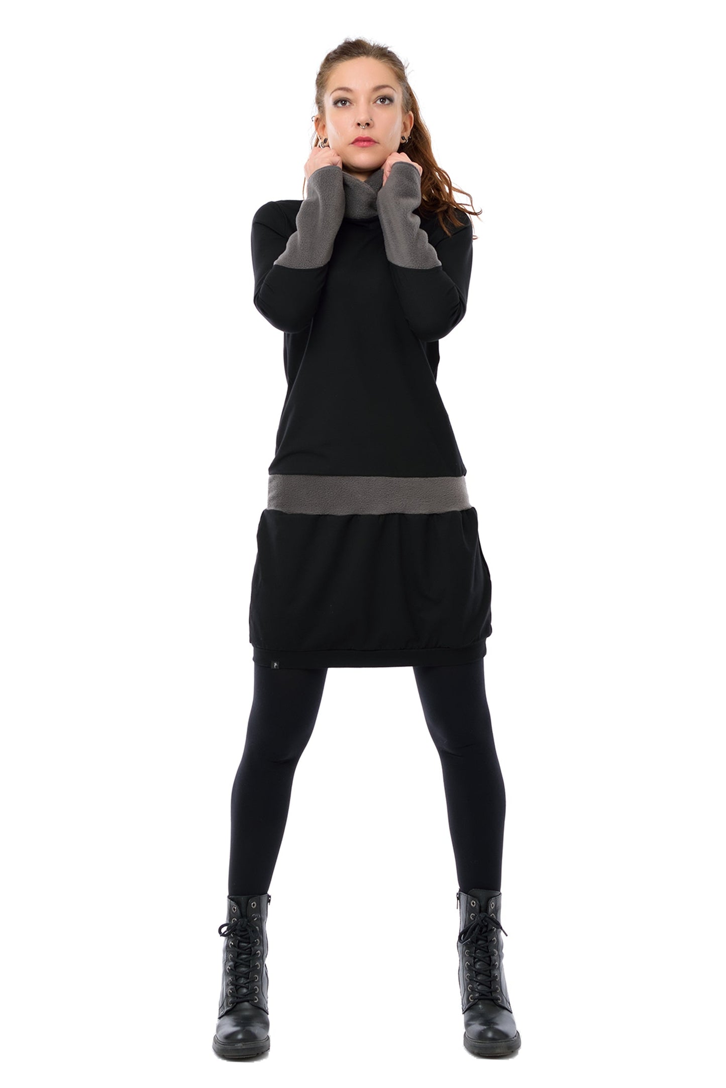 Krisa | Winterkleid Fleece Kragen