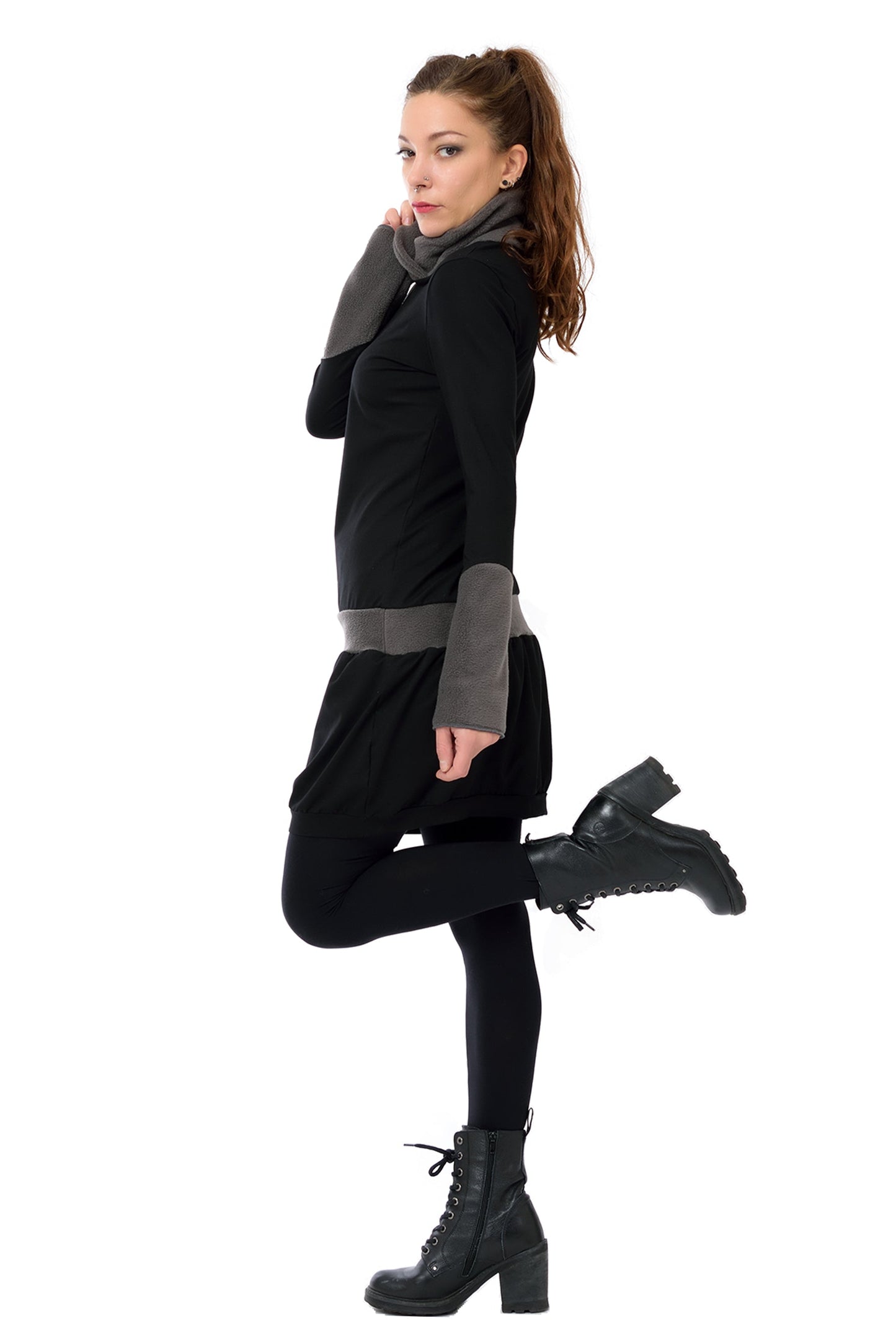 Krisa | Winterkleid Fleece Kragen